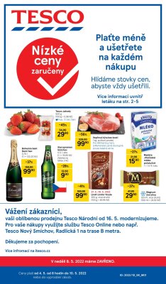 akční leták Tesco 4.5.2022-10.5.2022