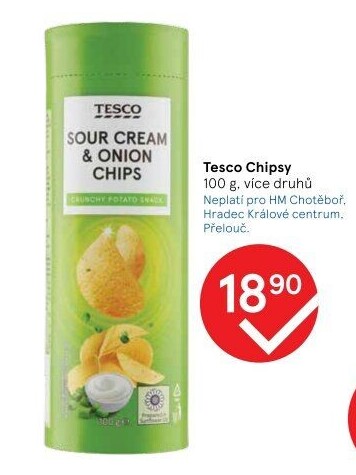 Chipsy Tesco - tubus