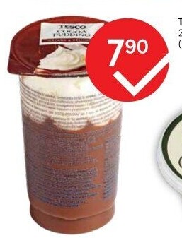 Dezert pudink se šlehačkou Tesco