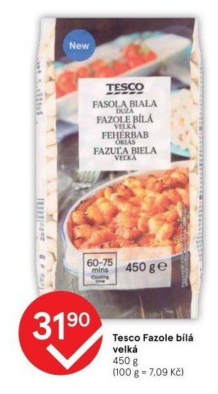 Fazole bílé Tesco