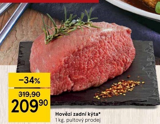 Hovězí kýta zadní bez kosti