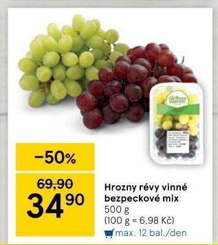 Hrozny mix bezsemenné The Grower'