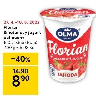 Jogurt smetanový Florian Olma