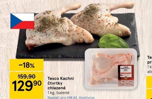Kachní čtvrtky Tesco