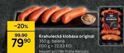 Klobása Krahulecká na gril Krahulík