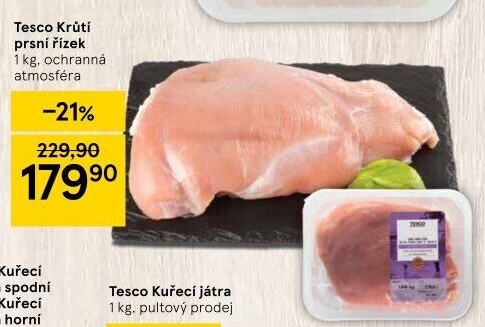 Krůtí prsní řízky Tesco