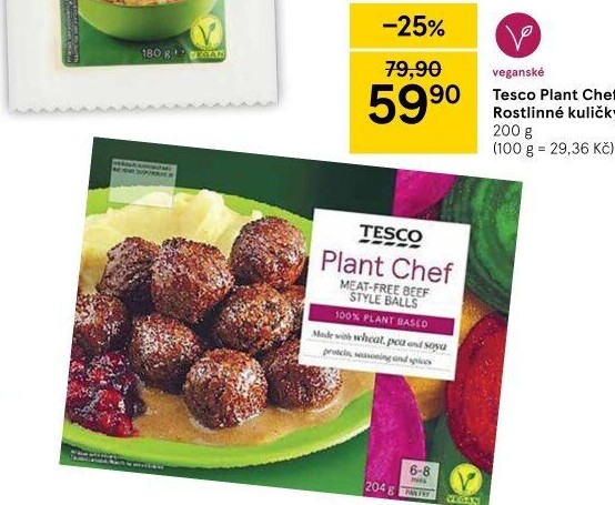 Kuličky veganské Tesco Plant Chef