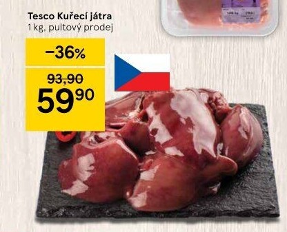 Kuřecí játra Tesco