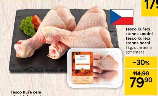 Kuřecí stehna Tesco