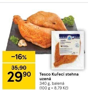 Kuřecí stehna uzená Pravá chuť Tesco