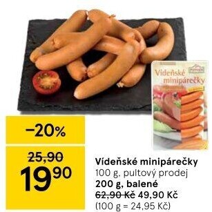 Minipárečky vídeňské