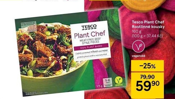 Rostlinné kousky Tesco Plant Chef