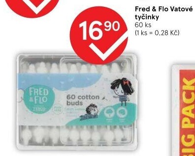 Vatové tyčinky dětské Fred&amp