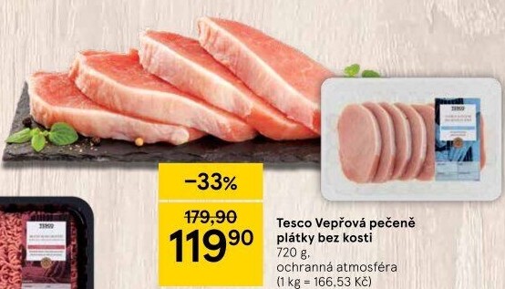 Vepřová pečeně bez kosti Tesco