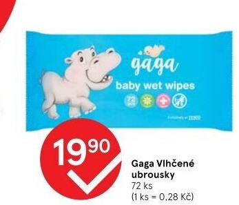 Vlhčené ubrousky dětské Gaga
