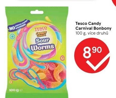 Želé bonbony Candy Carnival Tesco