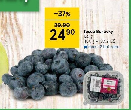 Borůvky Tesco