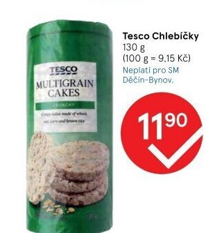Chlebíčky pufované Tesco
