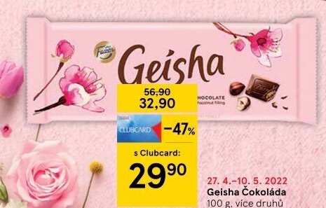 Čokoláda Geisha