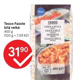 Fazole bílé Tesco
