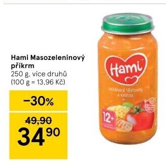Příkrm masozeleninový Hami