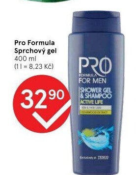 Sprchový gel Pro Formula Tesco