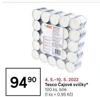 Svíčky čajové Tesco
