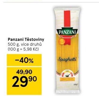 Těstoviny Panzani