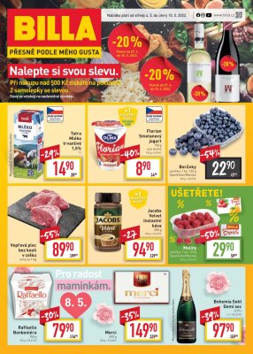 akční leták BILLA 4.5.2022-10.5.2022