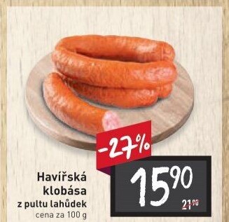 Havířská klobása