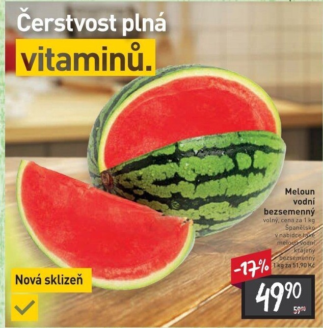 Meloun vodní bezsemenný