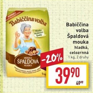Mouka špaldová Babiččina volba