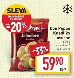Plněné knedlíky mražené Don Peppe