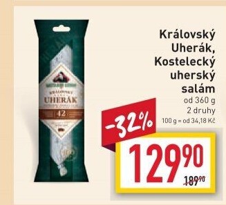 Salám Uherák královský Kostelecké uzeniny