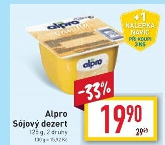Sójový dezert Alpro Soya