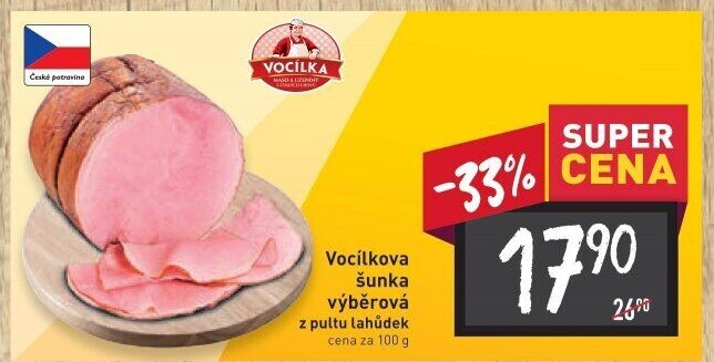 Šunka výběrová Vocílkova Vocílka