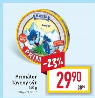 Sýr tavený Primátor Madeta