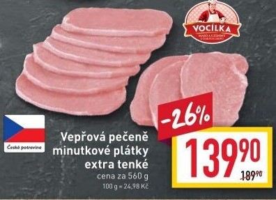 Vepřová pečeně bez kosti Vocílka