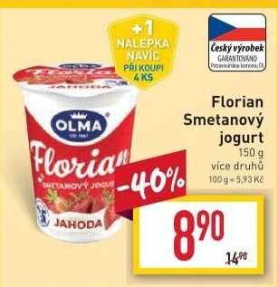 Jogurt smetanový Florian Olma