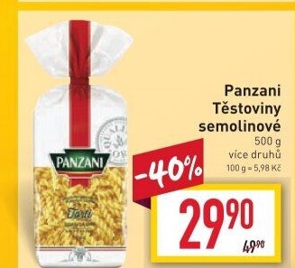 Těstoviny Panzani