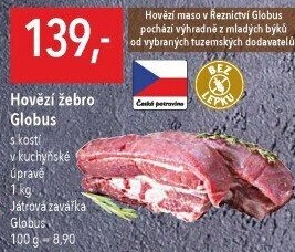 Hovězí žebra s kostí Globus