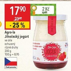 Jogurt ochucený jihočeský Agro-La
