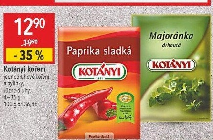 Koření Paprika sladká Kotányi