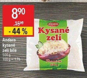 Zelí bílé kysané Andaco