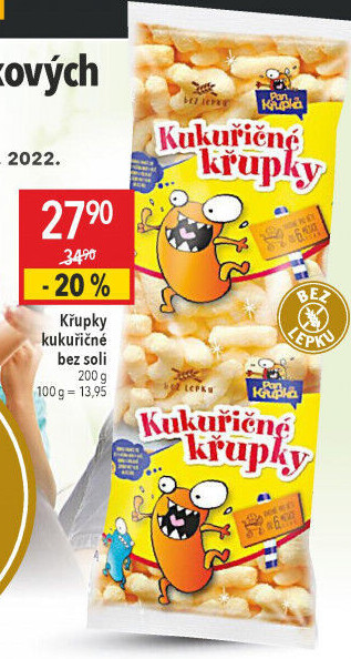 Křupky kukuřičné Klasik