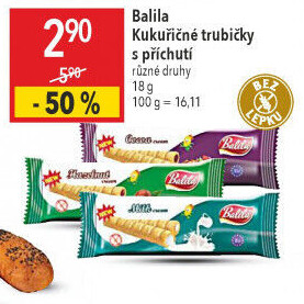 Kukuřičné trubičky bez lepku Balila