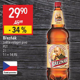 Pivo světlé výčepní 10° Březňák