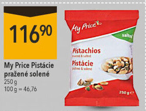 Pražené pistácie My Price