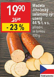 Sýr uzený salámový Jihočeský Madeta