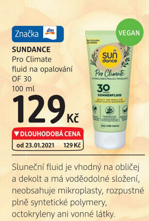 Fluid na opalování OF 30 Pro Climate Sundance